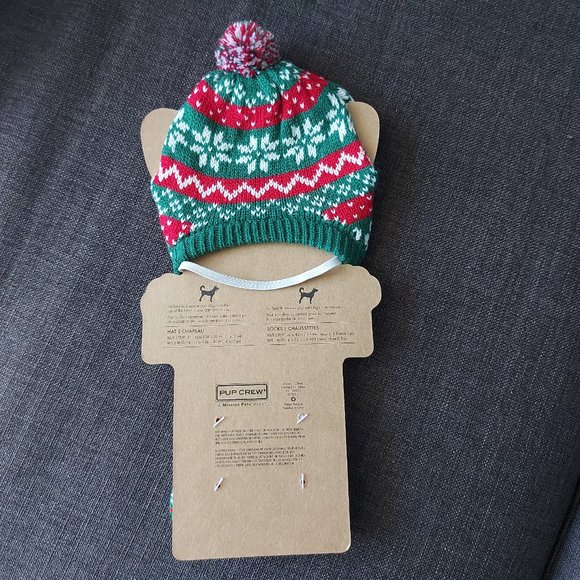 2/$20 - Pup Crew XS/S Dog Hat and Sock Set - Picture 2 of 4
